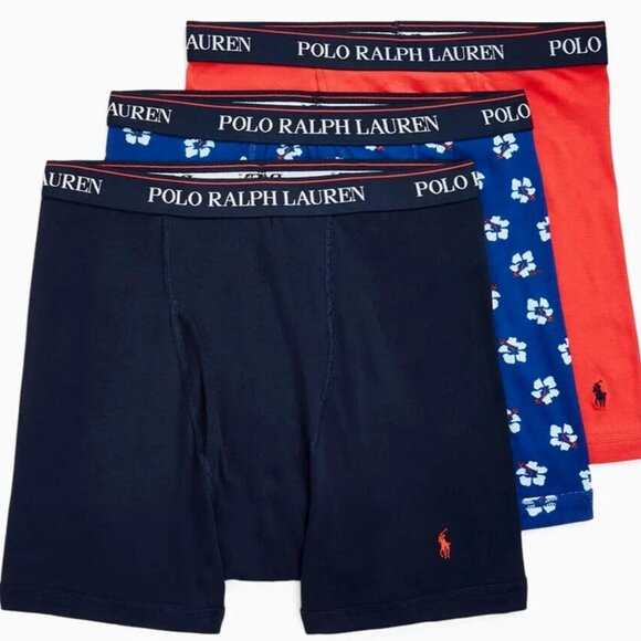 Polo Ralph Lauren 3 Boxer Briefs Men's Underwear $49 New in the box SALE - Picture 1 of 7